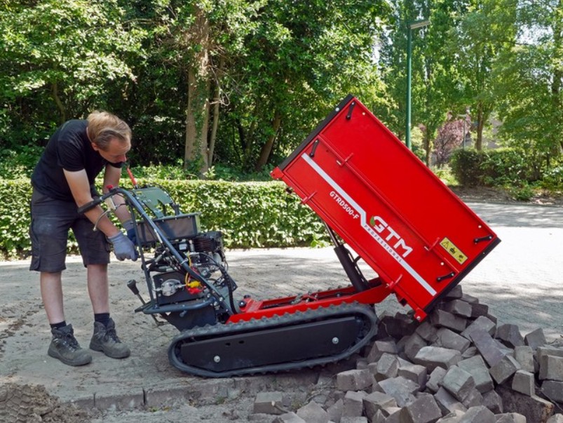 Motorna kolica na gusjenicama GTRD500-F - ravna platforma - Loncin G200F - Slika 4